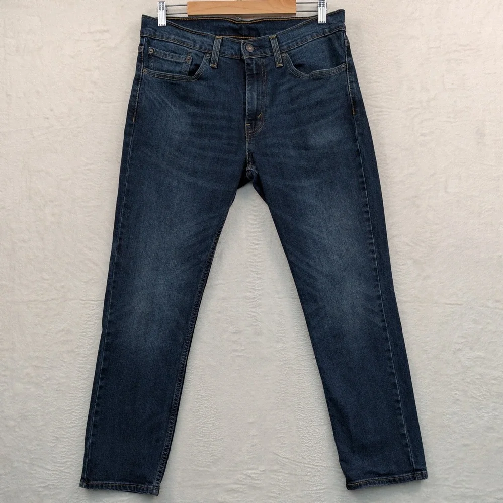 Levi's 511 Jeans Men's 34x29 Blue Dark Wash Straight Slim Fit Americana Workwear